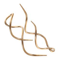 TOGEVAL 2 Stück Einfache Ohrringe Baumelnde Ohrringe Spiralschmuck Für Frauen Coole Ohrringe Baumelnde Ohrringe Kleine Einfädler Creolen Spiral Ohrringe Tanz Ohrringe Spiral von TOGEVAL