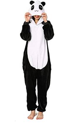 TOHYOZIJ Unisex Adult Animal Onesie Pajamas Halloween Carnival Cosplay Costume, Plush One Piece Cosplay Suit for Adults, Women and Men Homewear (Giant Panda, Medium) von TOHYOZIJ