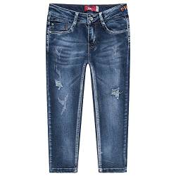 TOKYMOON Jungen Jeanshosen Jungen Regular Fit Jeans Kinder Denim Zerrissene Jeanshosen Jungen Skinny Jeanshosen mit Verstellbarem Bund Stretch Denim Jeans Kinder Blau 1 150 von TOKYMOON