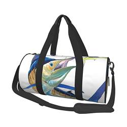 Reisegepäcktasche mit rotem Hummerdruck, groß, geeignet für Training, Reisen, viele Outdoor-Aktivitäten, Fischkunst, Einheitsgröße von TOLKAT