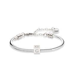 TOLOWOBK Armband Damen mit Buchstaben, Geschenke für Mädchen Charm Armband Silber Armkette Schlangen Armbänder Damen Jahrestag Geburtstag Geschenke für Mama Töchter Oma Enkelin Schwester Freundin von TOLOWOBK