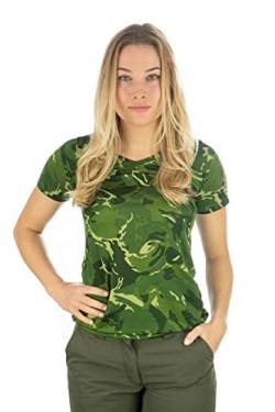 TOM COLLINS Damen T-Shirt Kurzarm Shirt mit V-Ausschnitt Triku, Größe:44, Farbe:dunkelgrün von TOM COLLINS