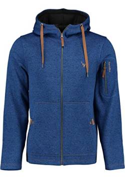 TOM COLLINS Herren Fleecejacke Freizeitjacke Zipper hochgeschlossen mit Kapuze Vazabi, Größe:L, Farbe:dunkelblau von TOM COLLINS