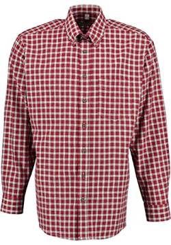 TOM COLLINS Herren Hemd Langarm Freizeithemd mit Button-Down Kragen Aguta, Größe:41/42, Farbe:mittelrot von TOM COLLINS