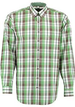 TOM COLLINS Herren Hemd Langarm Freizeithemd mit Button-Down Kragen Izuda, Größe:43/44, Farbe:trachtengrün von TOM COLLINS