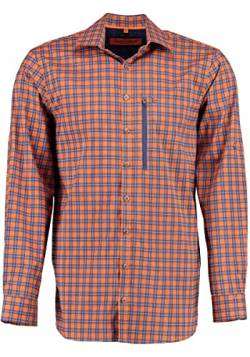 TOM COLLINS Herren Hemd Langarm Freizeithemd mit Haifischkragen Nysim, Größe:45/46, Farbe:orange von TOM COLLINS