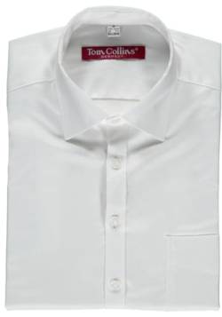 TOM COLLINS Herren Hemd Langarm Freizeithemd mit Liegekragen Pulayo, Größe:43/44, Farbe:weiß von TOM COLLINS