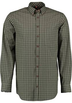 TOM COLLINS Herren Hemd Langarm Jagdhemd mit Button-Down-Kragen Regau, Größe:41/42, Farbe:trachtengrün von TOM COLLINS