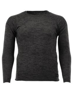 TOM COLLINS Herren Strickpullover Feinstrick mit Rundhalsausschnitt Nusupi, Größe:M, Farbe:anthrazit von TOM COLLINS