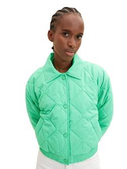 TOM TAILOR Denim Damen 1035313 Bomber Steppjacke, 11052-Strong Green, XXL von TOM TAILOR Denim