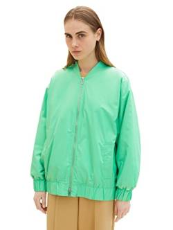 TOM TAILOR Denim Damen 1035871 Loose Fit Bomberjacke, 11052-Strong Green, M von TOM TAILOR Denim