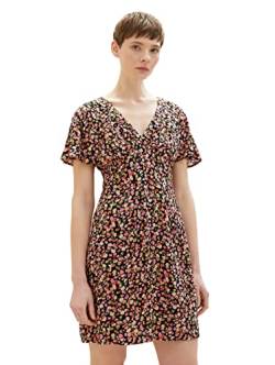 TOM TAILOR Denim Damen 1036825 Sommerkleid mit Blumen, 31952-Black Flower Print, S von TOM TAILOR Denim