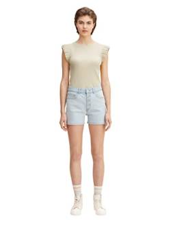 TOM TAILOR Denim Damen Bermuda Jeans Shorts 1031450, 10118 - Used Light Stone Blue Denim, M von TOM TAILOR Denim