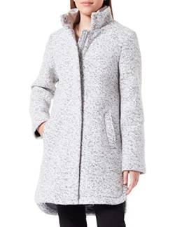 TOM TAILOR Denim Damen Boucle Mantel 1032674, 18665 - Grey Black Boucle, XS von TOM TAILOR Denim