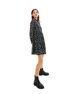 TOM TAILOR Denim Damen Kleid mit Volant 1034284, 30708 - Sparkling Dots Print, S von TOM TAILOR Denim