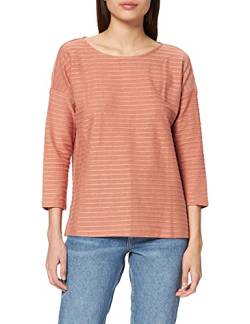 TOM TAILOR Denim Damen Longsleeve mit Streifen & Schleife 1023366, 28154 - Rose Structure Stripe, S von TOM TAILOR Denim