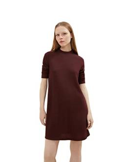 TOM TAILOR Denim Damen Mini Strickkleid mit Stehkragen 1034281, 30877 - Bitter Chocolate Melange, XL von TOM TAILOR Denim