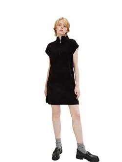 TOM TAILOR Denim Damen Pullunder Mini Strickkleid 1034500, 14482 - Deep Black, L von TOM TAILOR Denim