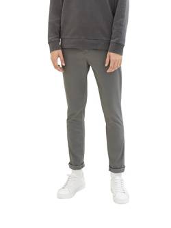 TOM TAILOR Denim Herren 1008253 Slim Fit Chino Hose Mit Gürtel, 10952 - Castlerock Grey, 32W / 32L EU von TOM TAILOR Denim