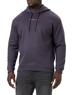 TOM TAILOR Denim Herren 1033580 Hoodie Sweatshirt Mit Kleinem Logo-Print, 29476 - Coal Grey, L EU von TOM TAILOR Denim