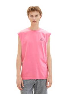 TOM TAILOR Denim Herren 1036450 Relaxed Fit Tanktop, 31645-Summertime Pink, L von TOM TAILOR Denim