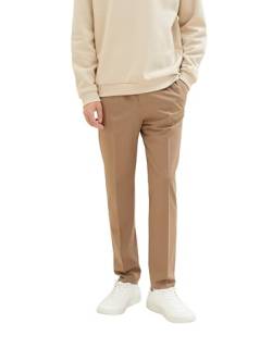 TOM TAILOR Denim Herren 1037539 Relaxed Tapered Fit Hose in Ankle-Länge, 33753-desert Fawn Melange, 34/34 von TOM TAILOR Denim