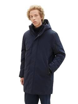 TOM TAILOR Denim Herren 1038859 Winterparka mit Kapuze, 10668-sky Captain Blue, XXL von TOM TAILOR Denim