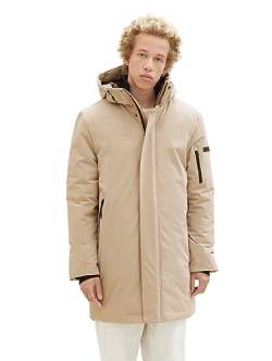 TOM TAILOR Denim Herren 1038859 Winterparka mit Kapuze, 12628-paving Stone, M von TOM TAILOR Denim