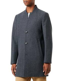 TOM TAILOR Denim Herren 1038861 3-Knopf Wollmantel mit Stehkragen, 32680-blueish Salt and Pepper, XL von TOM TAILOR Denim