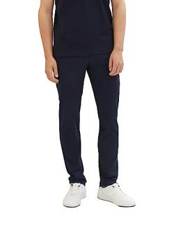 TOM TAILOR Denim Herren 1039802 Slim Fit Chino Hose aus Baumwolle, 10668-sky Captain Blue, 33/32 von TOM TAILOR Denim