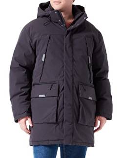 TOM TAILOR Denim Herren Artic Winterparka 1032436, 29476 - Coal Grey, XL von TOM TAILOR Denim