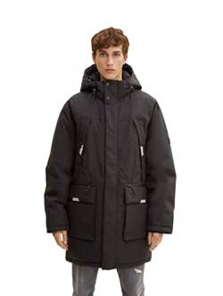 TOM TAILOR Denim Herren Artic Winterparka 1032436, 29999 - Black, L von TOM TAILOR Denim