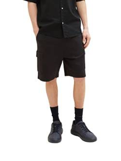 TOM TAILOR Denim Herren Bermuda Sweatpants Shorts 1035679, 29999 - Black, M von TOM TAILOR Denim