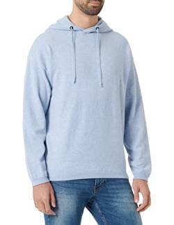 TOM TAILOR Denim Herren Hoodie aus Strick 1032314, 11486 - Brunnera Blue, XL von TOM TAILOR Denim