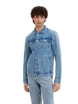 TOM TAILOR Denim Herren Jeansjacke 1035513, 10118 - Used Light Stone Blue Denim, S von TOM TAILOR Denim