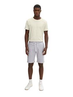 TOM TAILOR Denim Herren Jogger Bermuda Shorts 1029922, 29315 - Grey White Dobby, XS von TOM TAILOR Denim