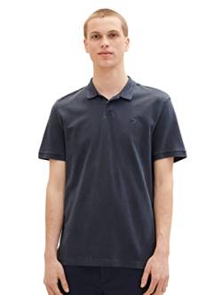 TOM TAILOR Denim Herren Overdye Poloshirt mit Logo-Stickerei von TOM TAILOR Denim