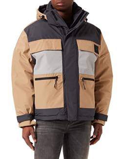 TOM TAILOR Denim Herren Oversize Winterjacke 1033359, 12912 - Splashed Clay Beige, XXL von TOM TAILOR Denim