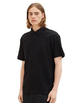 TOM TAILOR Denim Herren Poloshirt 1035283, 29999 - Black, L von TOM TAILOR Denim