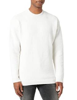 TOM TAILOR Denim Herren Strickpullover 1033534, 30556 - OffWhite white Knit Mouline, M von TOM TAILOR Denim