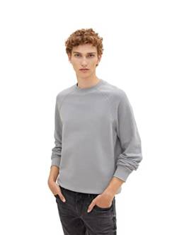 TOM TAILOR Denim Herren Sweater mit Struktur 1034100, 10921 - Explicit Grey, S von TOM TAILOR Denim