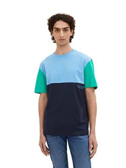 TOM TAILOR Denim Herren T-Shirt 1035587, 10668 - Sky Captain Blue, M von TOM TAILOR Denim