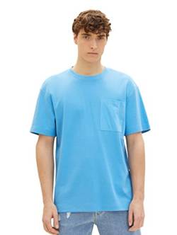 TOM TAILOR Denim Herren T-Shirt 1035591, 18395 - Rainy Sky Blue, L von TOM TAILOR Denim