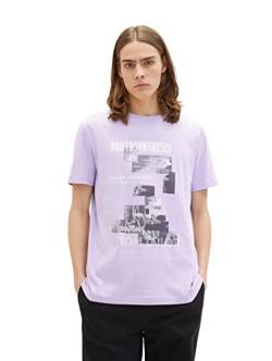 TOM TAILOR Denim Herren T-Shirt 1035599, 31042 - Lilac Vibe, L von TOM TAILOR Denim