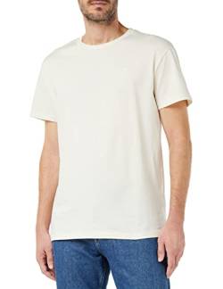 TOM TAILOR Denim Herren T-Shirt mit Backprint 1033032, 10338 - Soft Light Beige, XS von TOM TAILOR Denim