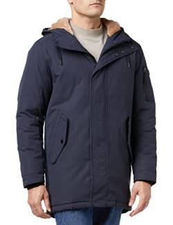 TOM TAILOR Denim Herren Wasserabweisender Parka, gefüttert 1020243, 10690 - Knitted Navy, XXL von TOM TAILOR Denim