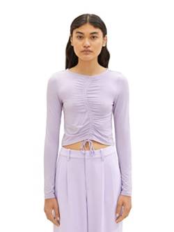 TOM TAILOR Denim Longsleeve T-Shirt Damen 1035391, 31042 - Lilac Vibe, L von TOM TAILOR Denim