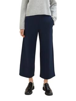 Tom Tailor Denim Damen Basic Culotte Hose, 10668 - Sky Captain Blue, L von TOM TAILOR Denim