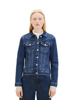 Tom Tailor Denim Damen Basic Jeansjacke, 10119 - Used Mid Stone Blue Denim, XXL von TOM TAILOR Denim