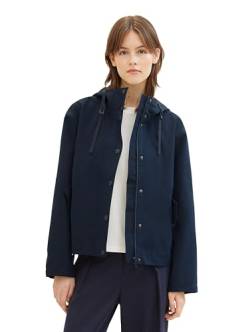 Tom Tailor Denim Damen Parka Jacke mit Kapuze, 10668 - Sky Captain Blue, L von TOM TAILOR Denim